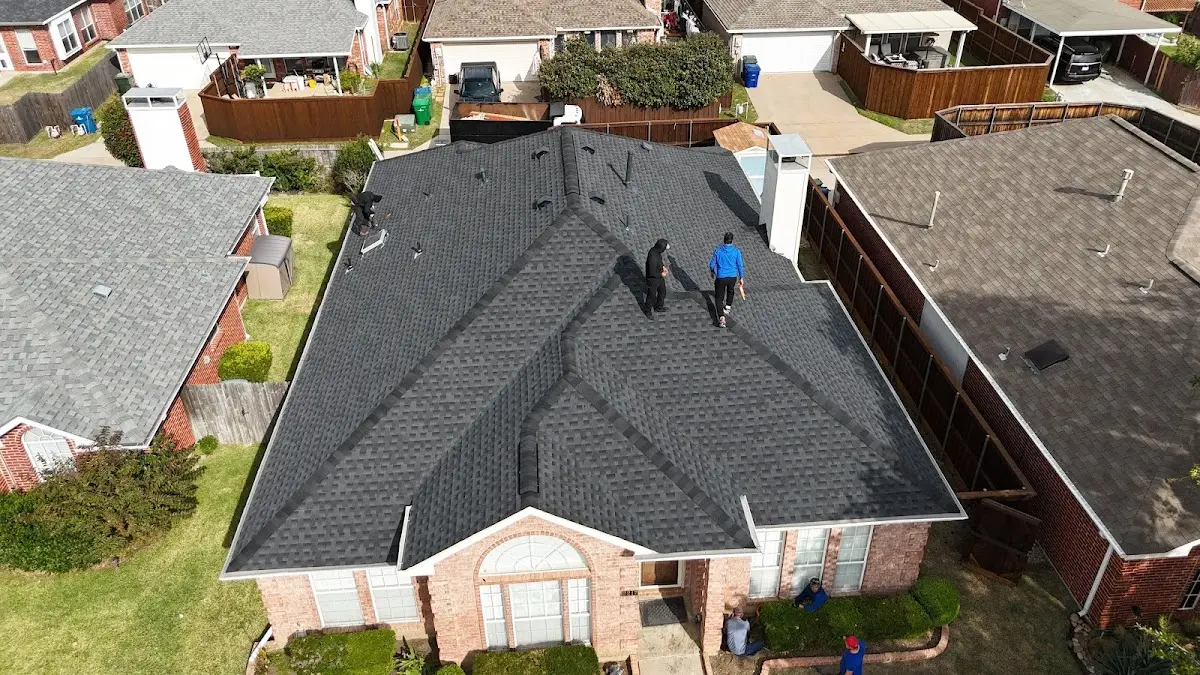 Slate & Tile Roof Repair work in progress on a Laguna Hills property